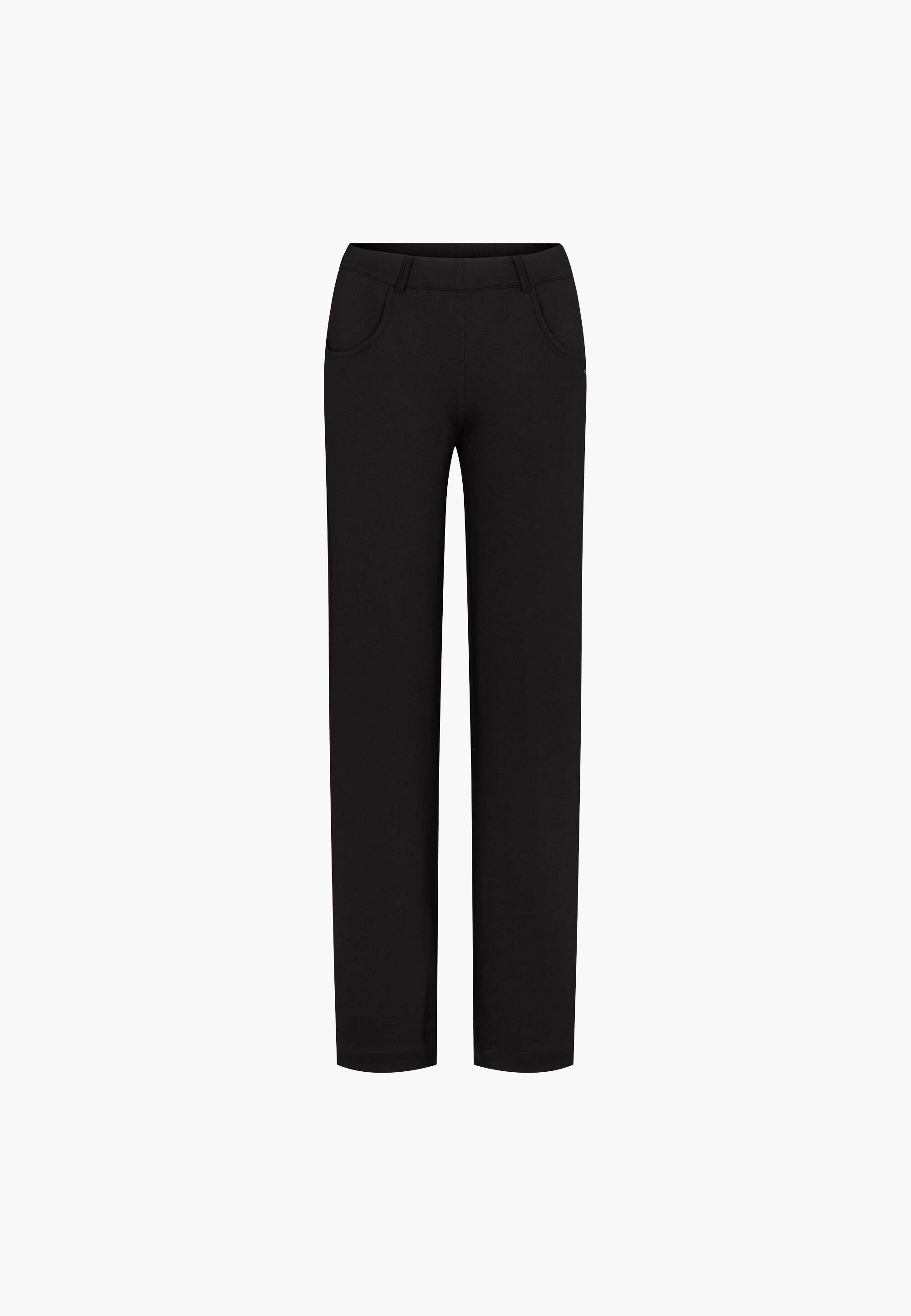 LAURIE  Donna Loose Jersey - Medium Length Trousers LOOSE 99147 Black