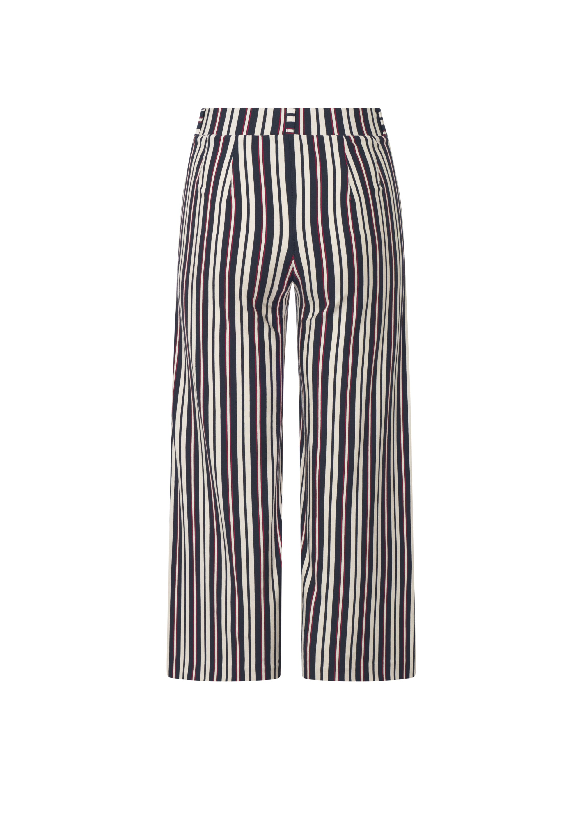 LAURIE  Donna Loose Jersey Crop Trousers LOOSE 49139 Nautical Stripe