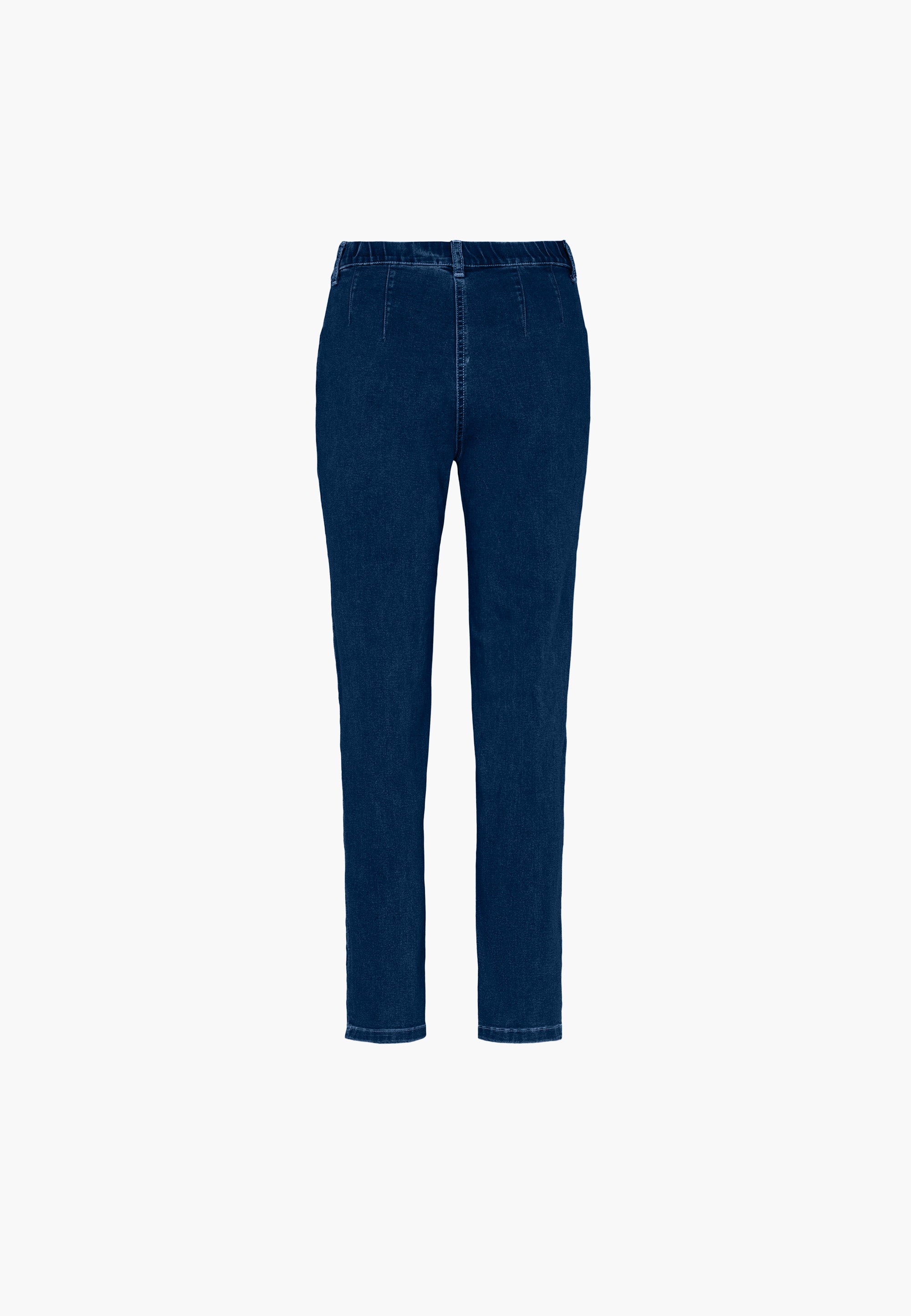 LAURIE  Grace Slim - Medium Length Trousers SLIM 49501 Dark Blue Denim