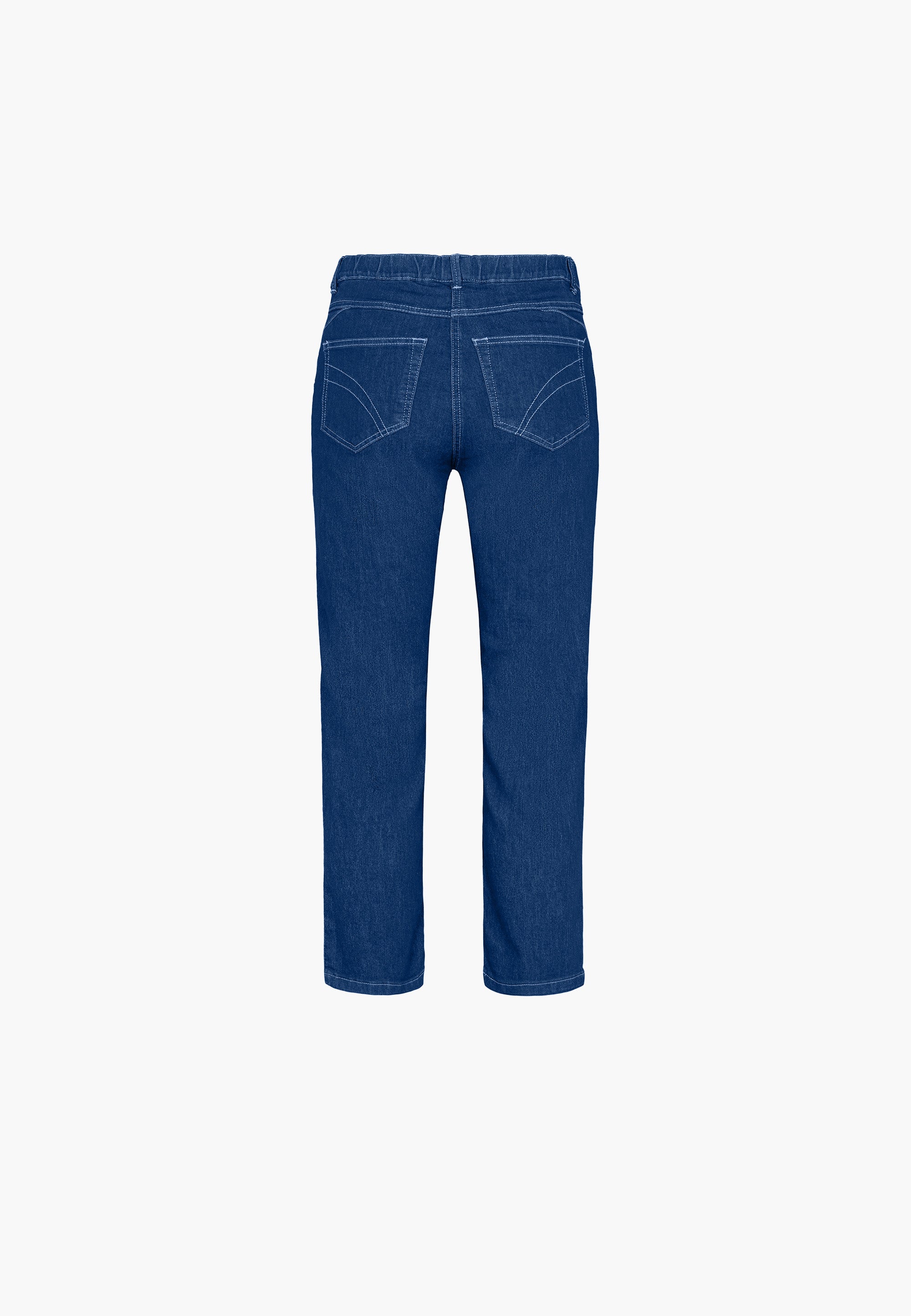 LAURIE  Helen Straight - Extra Short Length Trousers STRAIGHT 49401 Blue Denim