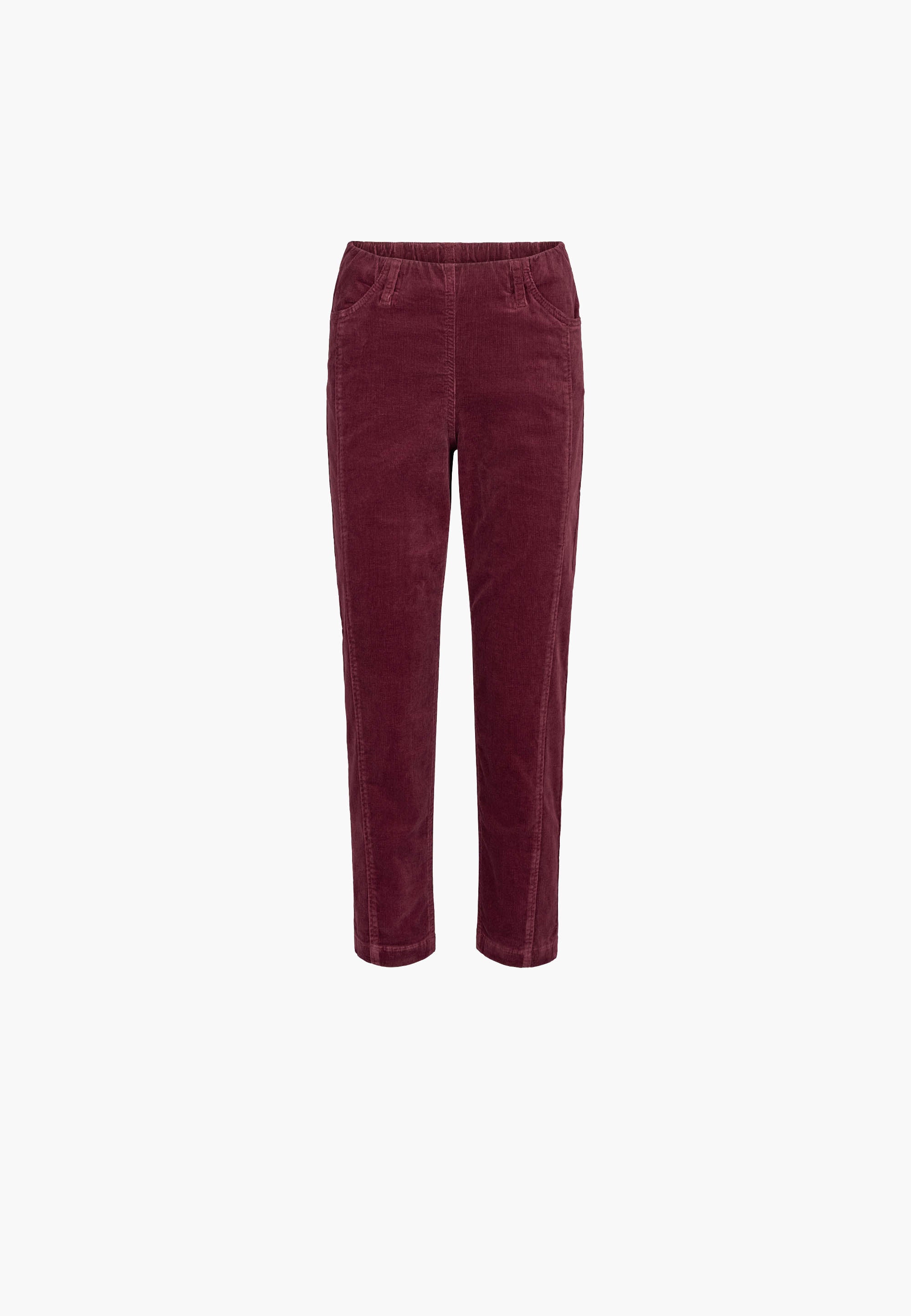 LAURIE Piper Pure Regular Crop Trousers REGULAR 66000 Zinfandel