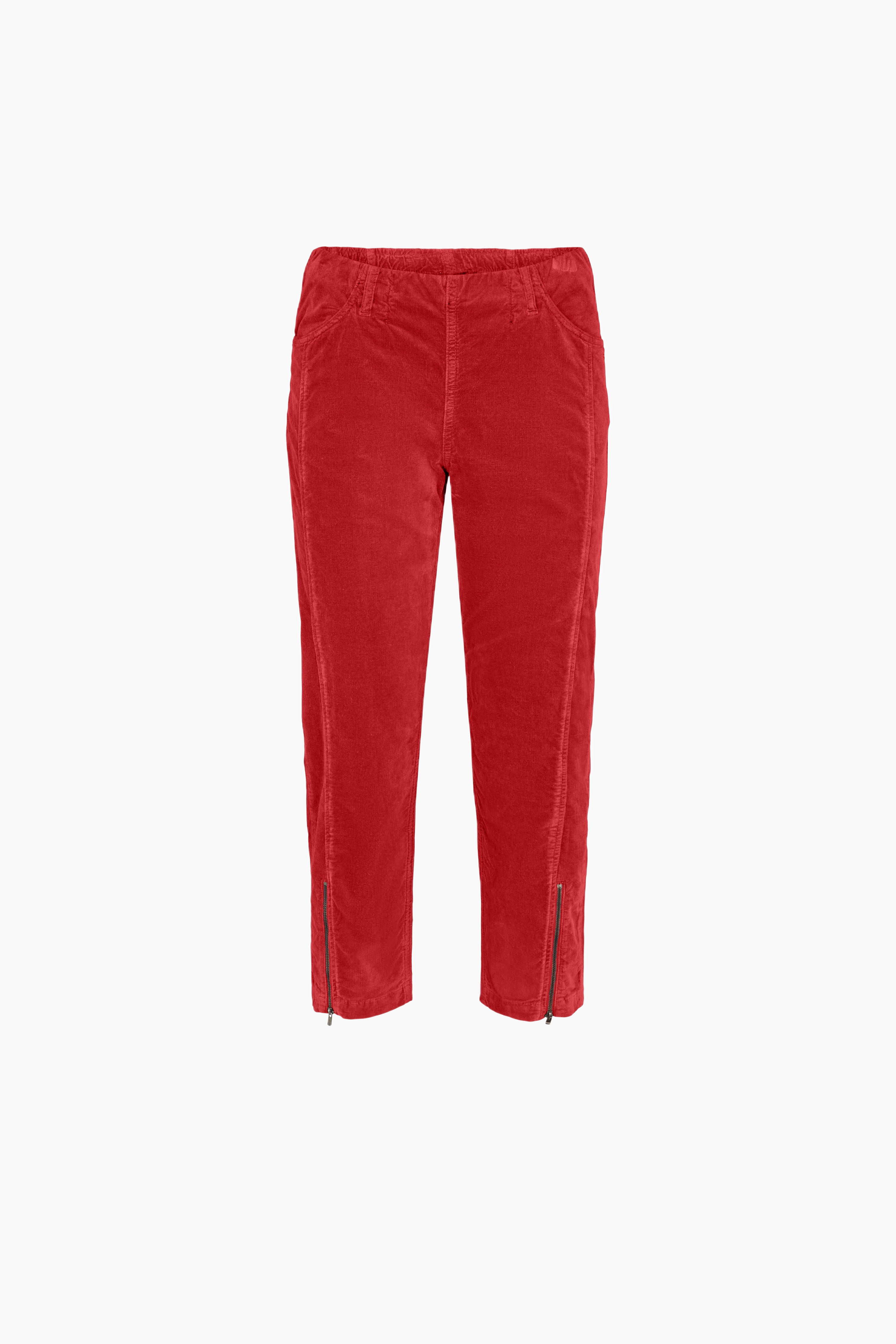 LAURIE  Piper Regular Fløjl Crop Trousers REGULAR 65000 Chili