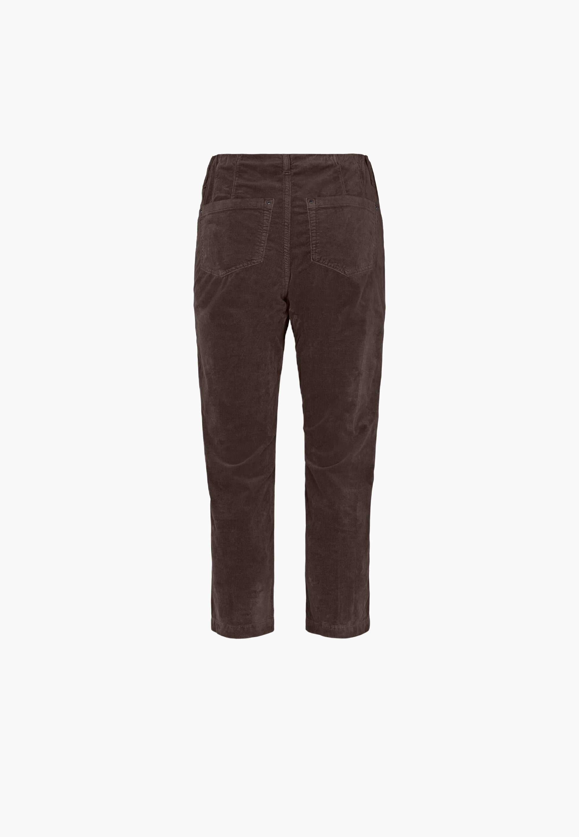 LAURIE  Piper Regular Fløjl Crop Trousers REGULAR 88000 Brown