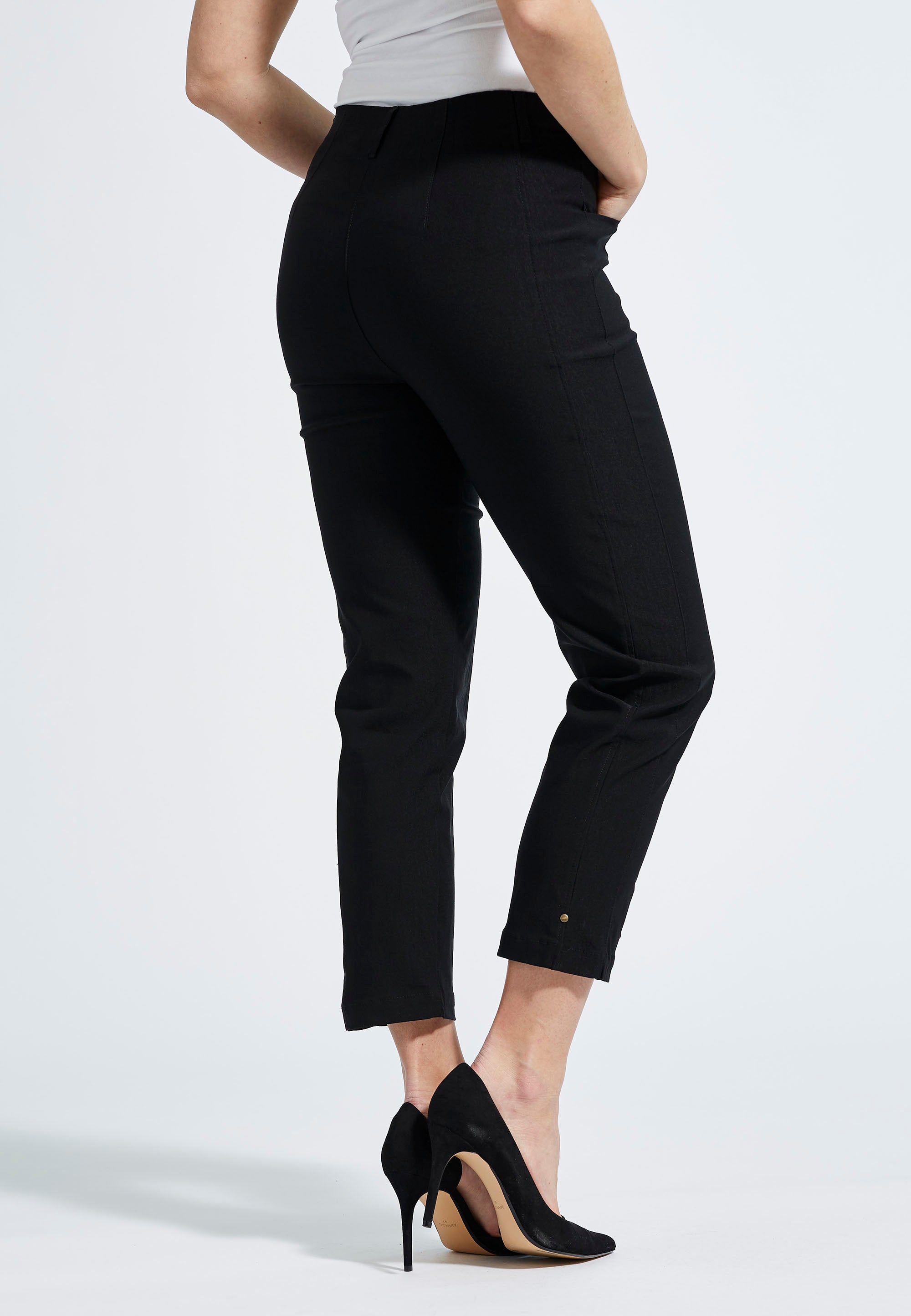 LAURIE  Rose Regular Crop Trousers REGULAR 99970 Black