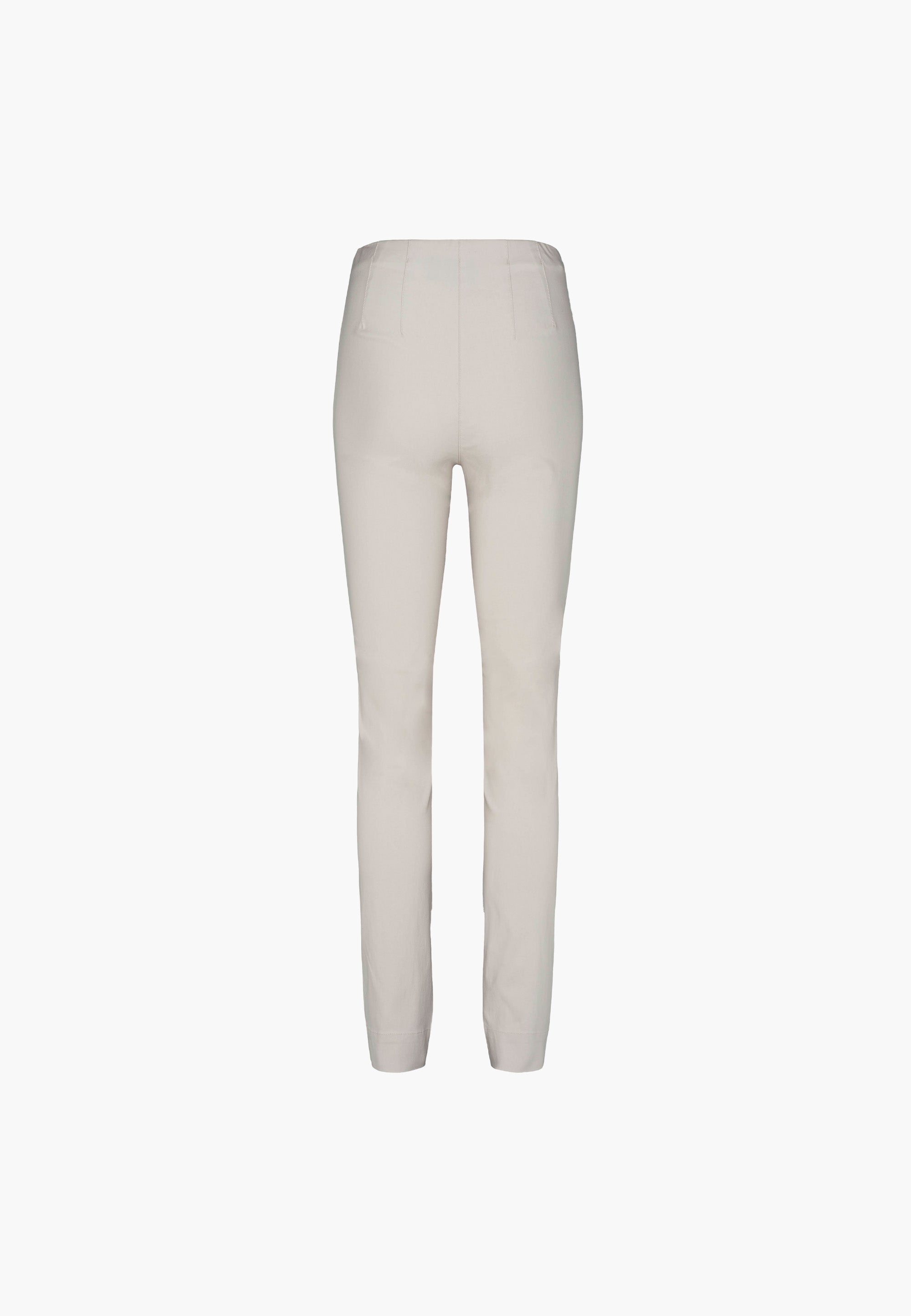 LAURIE  Vicky Slim - Medium Length Trousers SLIM 25137 Grey Sand